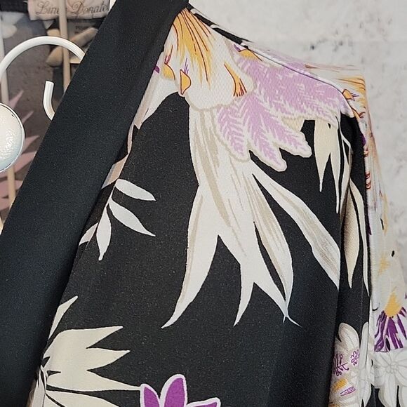 Linea Donatella floral print midi robe Women's Size S - Picture 4 of 10